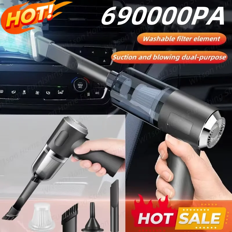 Drahtlose 690000Pa Auto Staubsauger Portabale Reiniger Cordless Handheld Staubsauger High-power Staubsauger