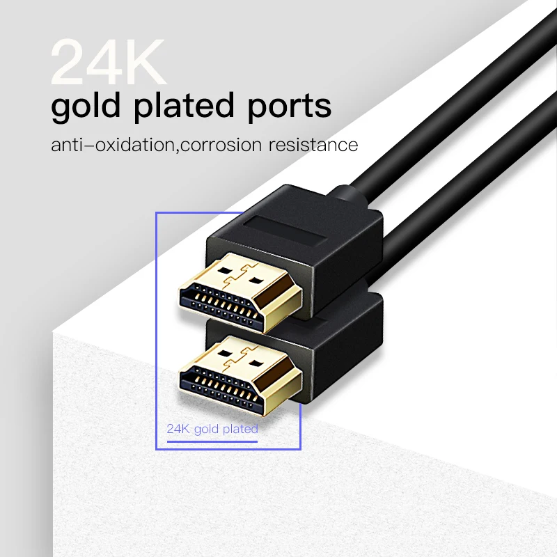 Shuliancable HDMI High Speed Male-Male 2.0 1080P 3D für Apple TV Xbox – Bild 2