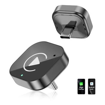 (Typ-C) 2-in-1-Carplay-Dongle, kabelloser CarPlay-Apapter USB C / Android Auto USB C zur wandelt
