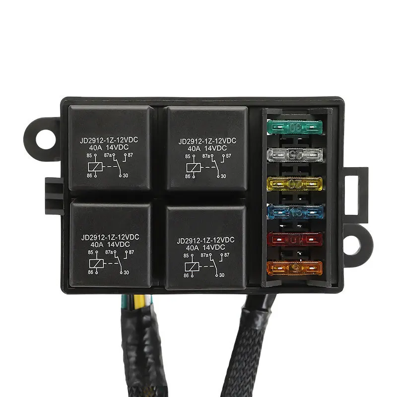 12V/24V 40A 4/5-Pin 6-Wege-Sicherungsrelaisbox, 4-Relais-Halter – Bild 5