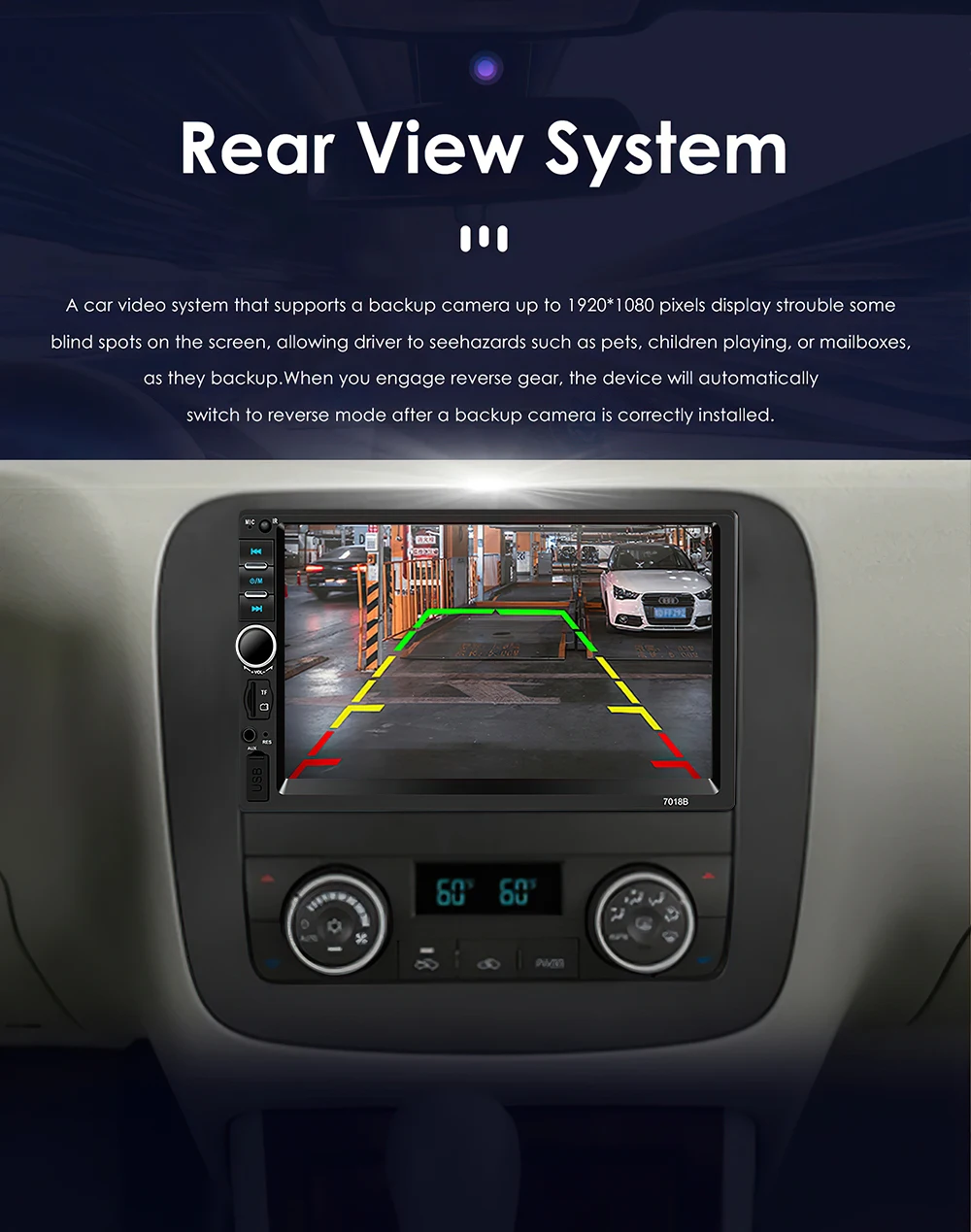 HD 7 zoll IPS Touchscreen Universal 1Din Caplay Android auto Auto – Bild 4