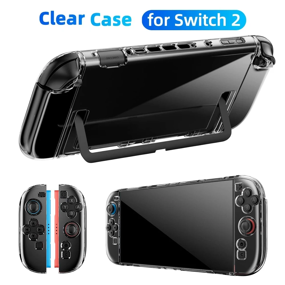 Transparente Schutzhülle für Nintendo Switch 2 Konsole und Joypad, Geteilte Schutzabdeckung für Switch 2