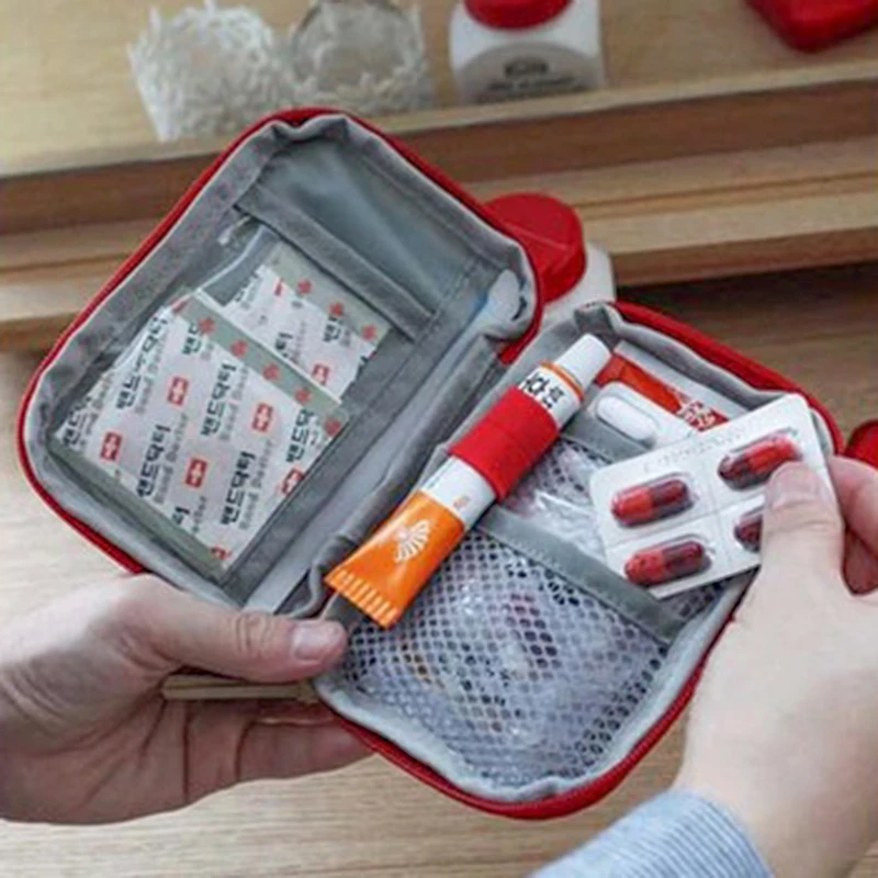 Mini Tragbare Medizin Tasche Reise Erste Hilfe Kit Medizin Tasche – Bild 3