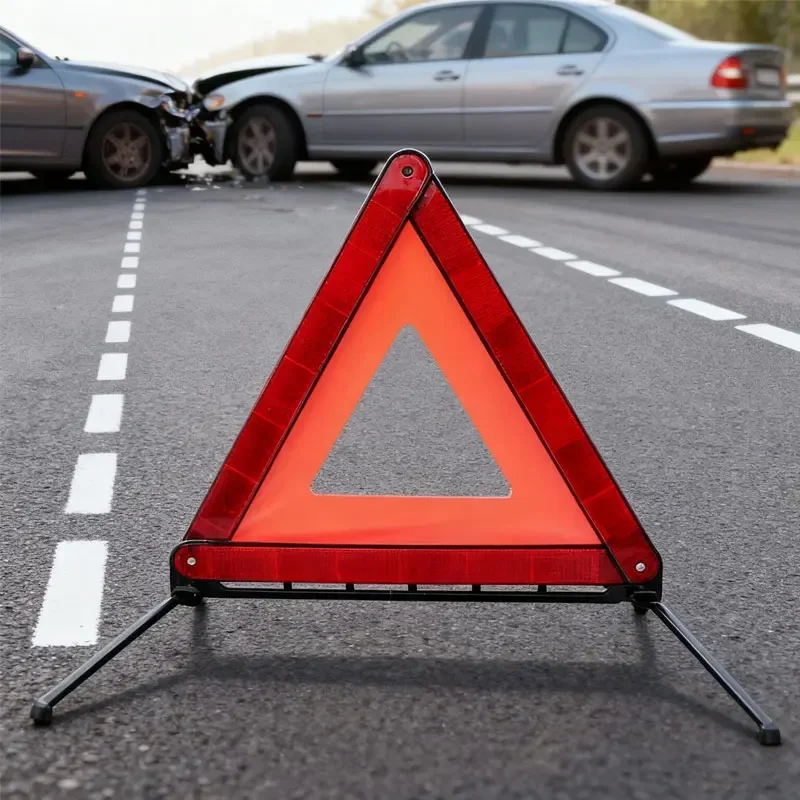 Auto-Warnschild Faltbares Notfall-Warnschild Sicherheits-Warndreieck Reflektierendes Dreieck Pannenwarndreieck