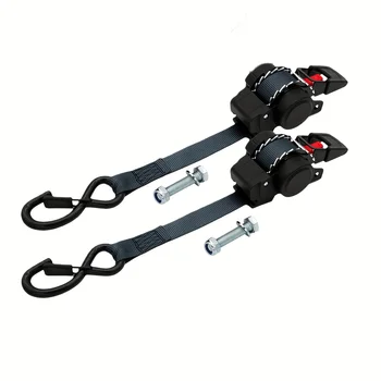 Einziehbare Ladungssicherungsgurte mit Sicherheitsverriegelung Automatischer Spanngurt für LKW, Anhänger, ATV