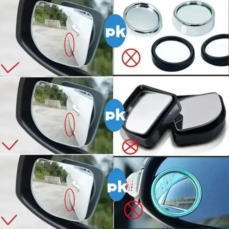Autospiegel Weitwinkel Toter Winkel Spiegel 360 ° (2 Stück) – Bild 6