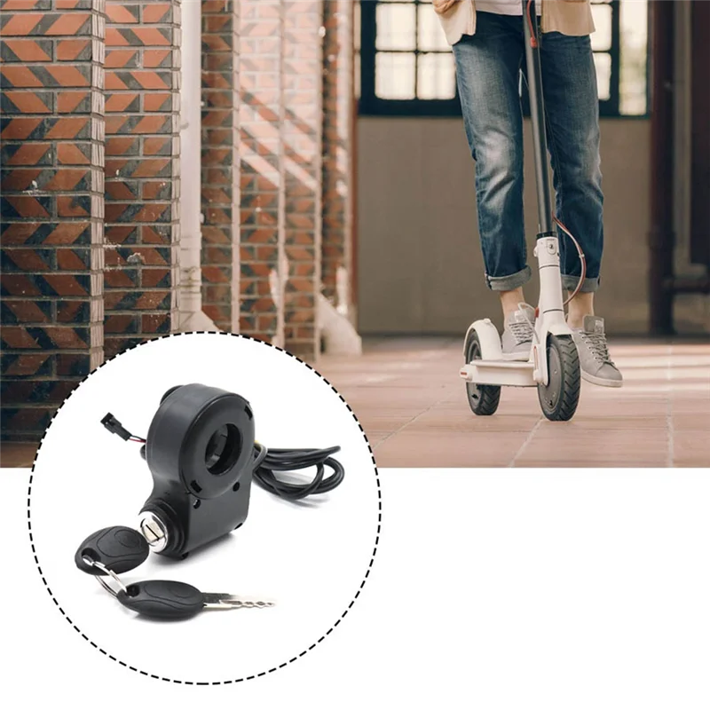 E-Bike Zündschloss Schlüssel Daumen Drossel Schalter Power für KUGOO – Bild 3