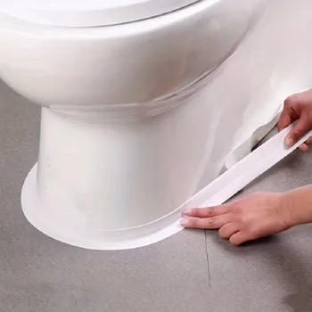 3,2 m Bad-Dichtungsband, selbstklebendes PVC, ölbeständig, für Küchenspüle, Kante, Eckwandaufkleber