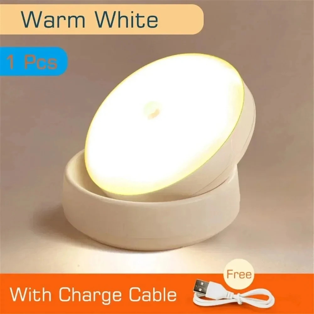 LED-Nachtlicht, USB-Aufladung, intelligente menschliche Induktion für Nachttisch, Zuhause, Kleiderschrank