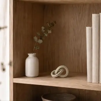 Nordischer Harz-Kunst-Knoten-Ornament Minimalistische Wohndekor-Skulptur für Schlafzimmer, Wohnzimmer, Büro