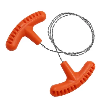 Mehrzweck-Mini-Taschendrahtsäge Edelstahl-Drahtsäge Orange Outdoor Camping Notfall-Überlebensausrüstung