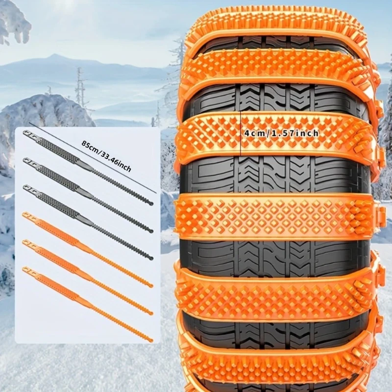Anti-Rutsch-Ketten für Autoreifen Winter Notfall Verstärkte – Bild 3