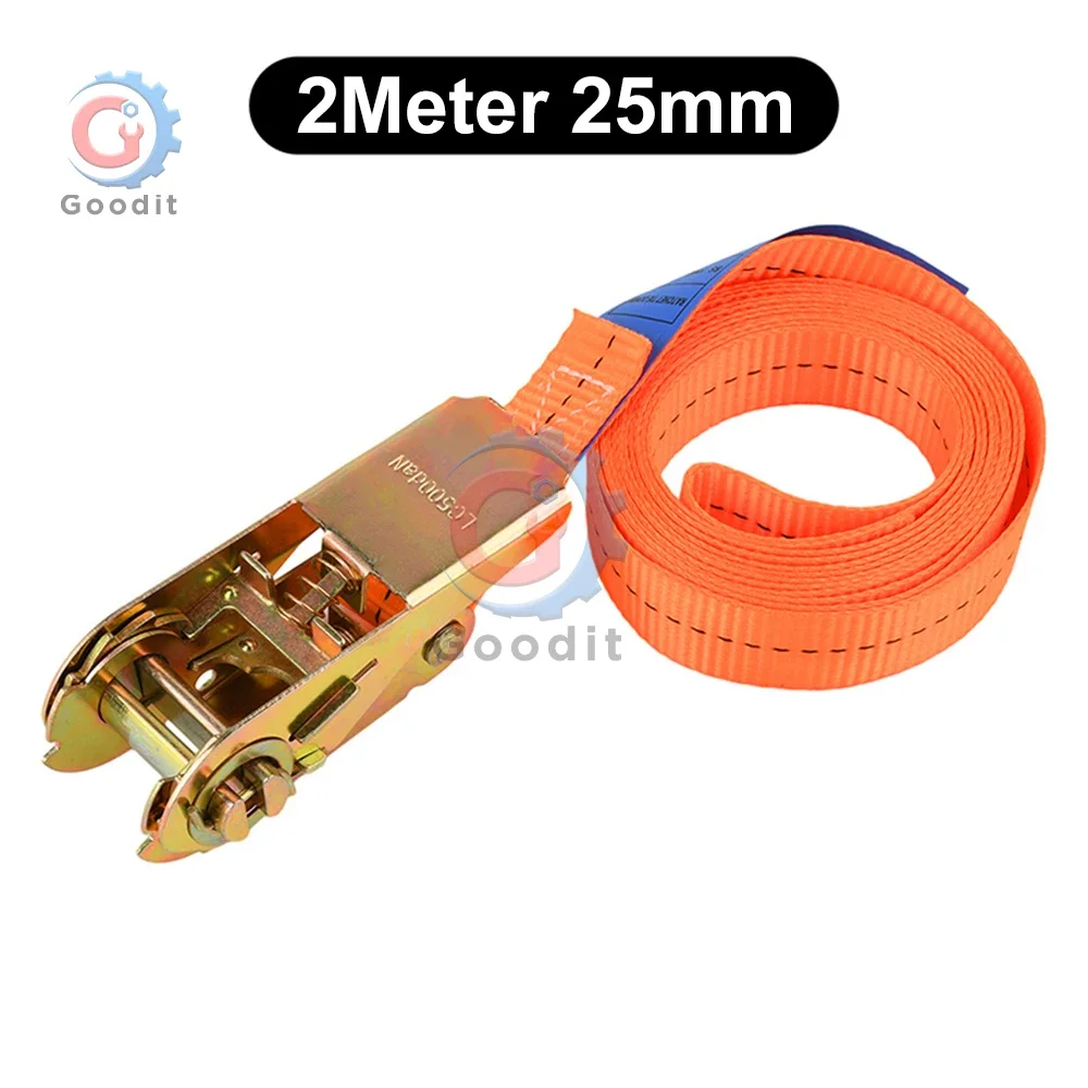 2-6 Meter Ratschen-Frachtgurt, robuste Spanngurte mit Spanner für LKW/Gepäck/Outdoor-Camping, langlebiger
