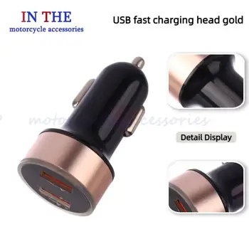 Autoladegerät-Adapter mit Schnellladung, 2 USB-Anschlüssen, Digitalanzeige und Startsystem - Laden Sie