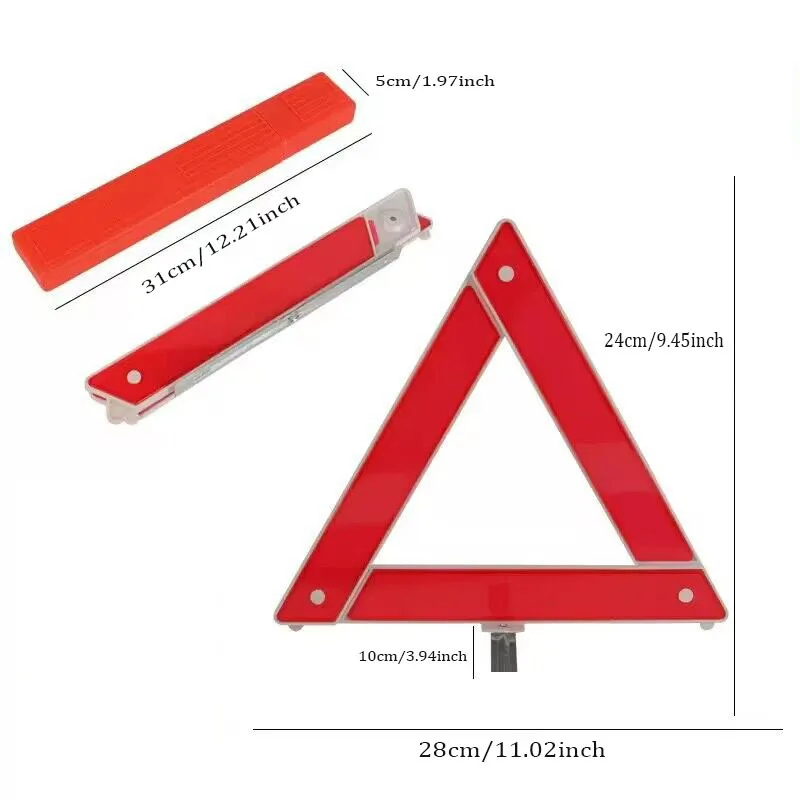 Sicherheits warn dreiecke Auto Notfall Kit Stativ Auto Flagge reflektierende Stoppschild Kunststoff Dreieck