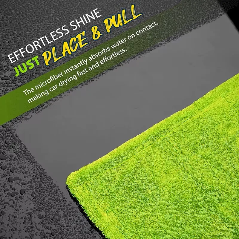Großes Mikrofaser-Autotrocknungstuch 60x120cm 1400GSM Ultra Saugfähig – Bild 4