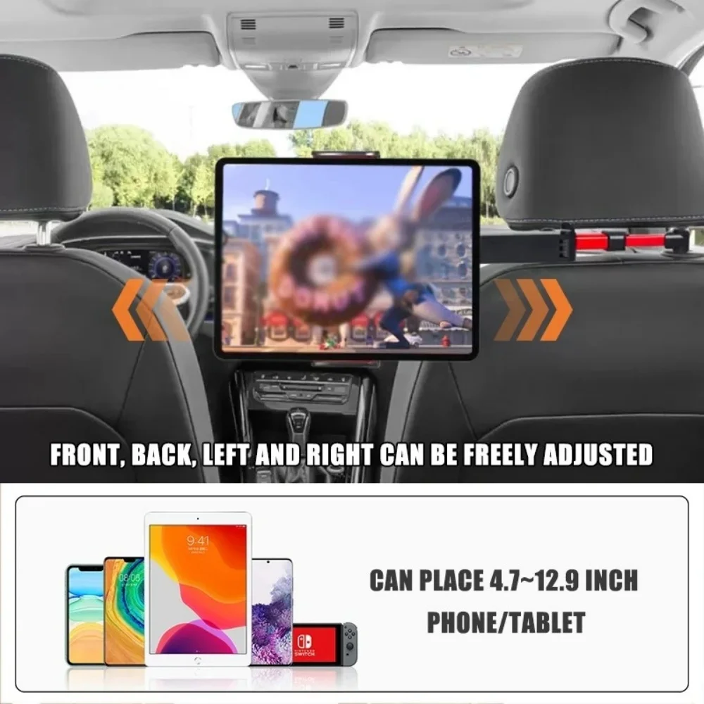 Auto Kopfstütze Tablet Halter Verstellbare Ständer Wiege Für 5-12,9 – Bild 4