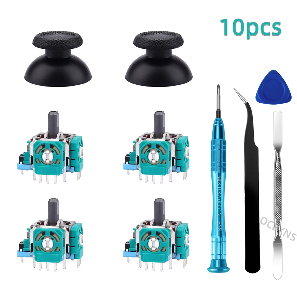Ersatz 3D Analog Joysticks Daumensticks für Playstation 5 PS5 DualSense Controller Ersatzteile Schraubendreher