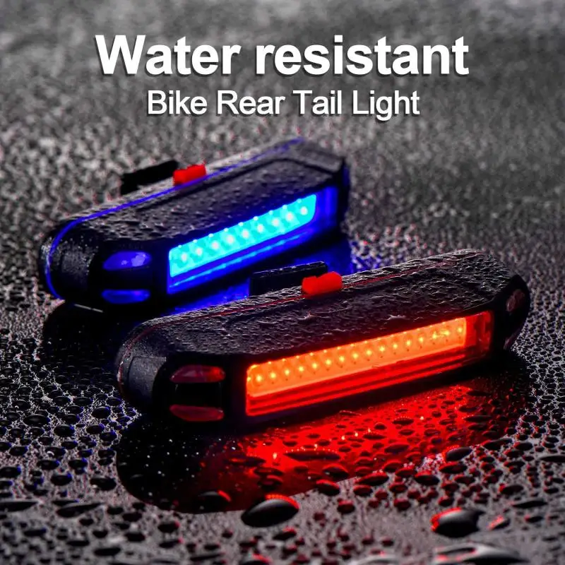Fahrrad Rücklicht Wasserdichte USB Aufladbare LED Sicherheit Warnung – Bild 3