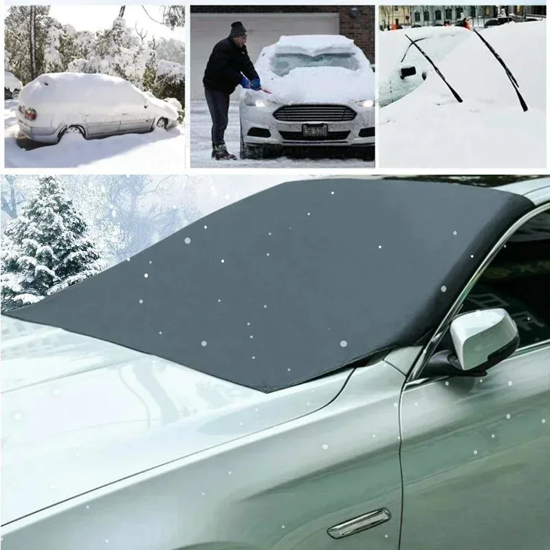 Auto Magnetische Schnee Schild Winter Frontscheibe Abdeckung – Bild 2