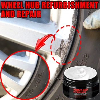 Auto-Radnaben-Kratzer-Renovierungspaste, Reparaturpaste für Reifenfelgen-Kratzerfarbe - Aluminium