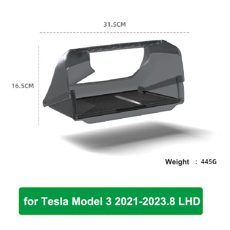 Tesla Model Y Juniper 2025 Modell 3 Highland 2024 versteckte Aufbewahrungsbox unter dem Bildschirm hinter dem