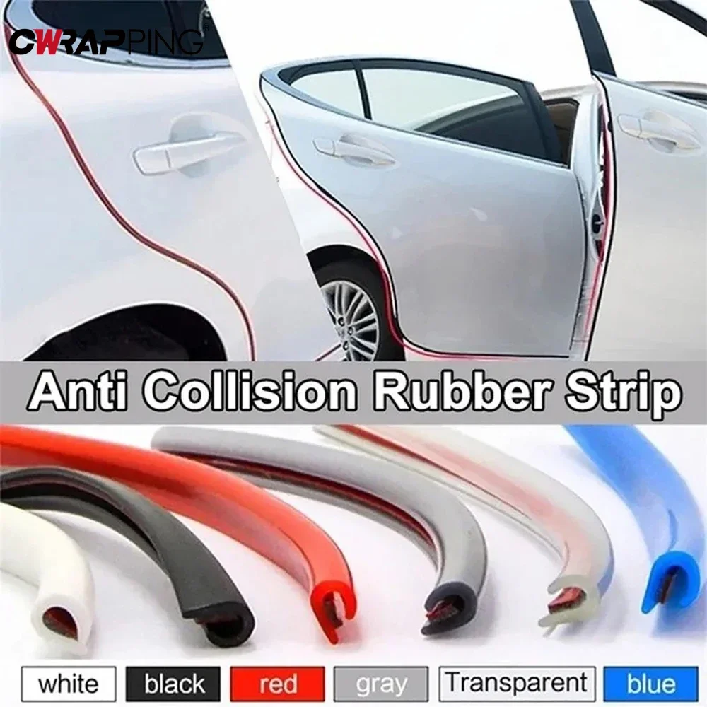 5M Auto Tür Rand Dichtung Streifen Transparent PVC Scratch Protector – Bild 6
