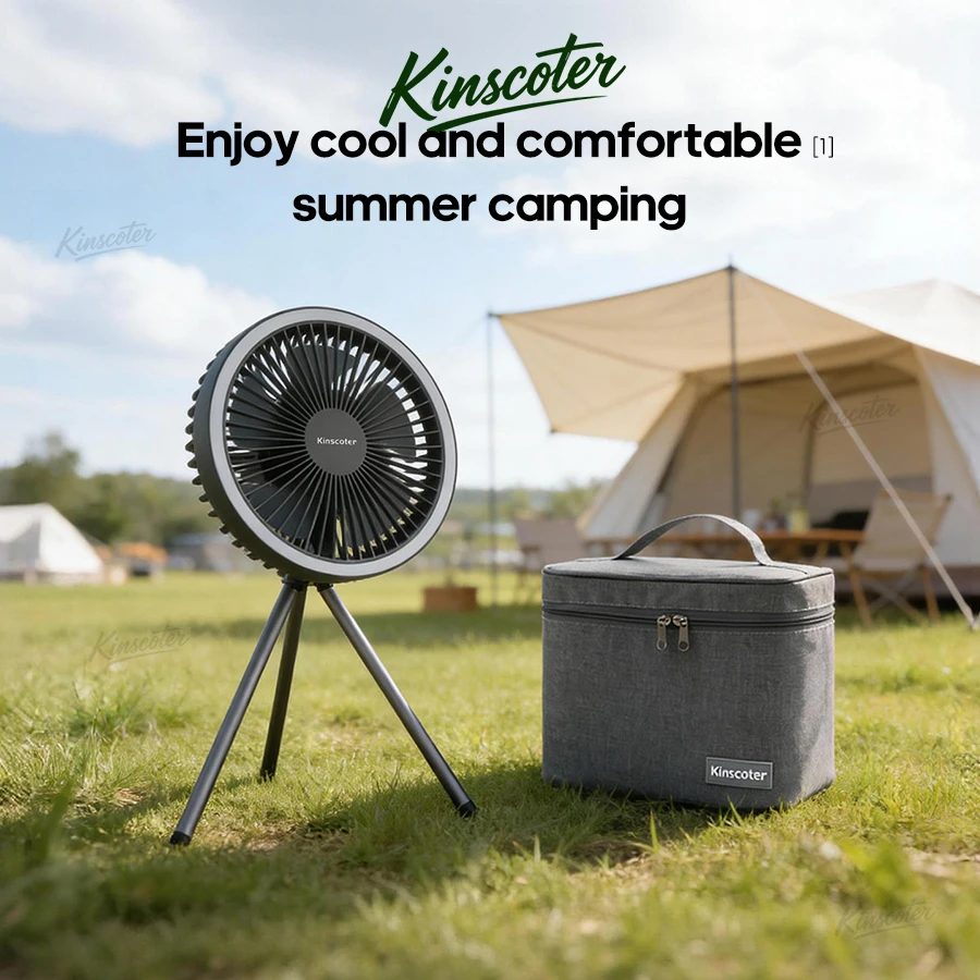 10000 mAh 4000 mAh Camping-Ventilator, wiederaufladbar, tragbarer – Bild 5
