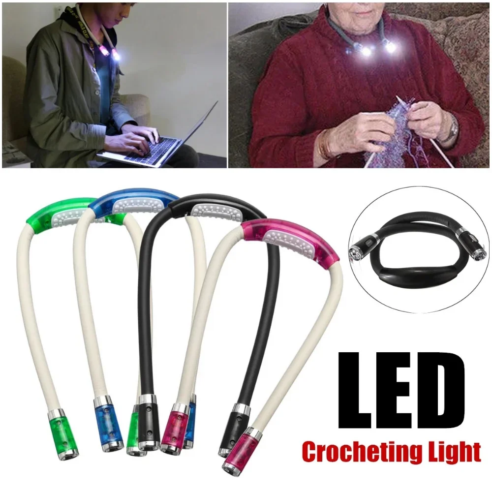 Buch Lesen Häkeln Licht Einstellbar 360 ° Winkel Flexible Freisprecheinrichtung Led Neck Licht Umarmung Lesen