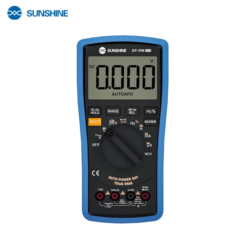 SUNSHINE DT-17N Auto Range LCD-Display Multimeter Digitalmultimeter Automatischer digitaler Instrumententester