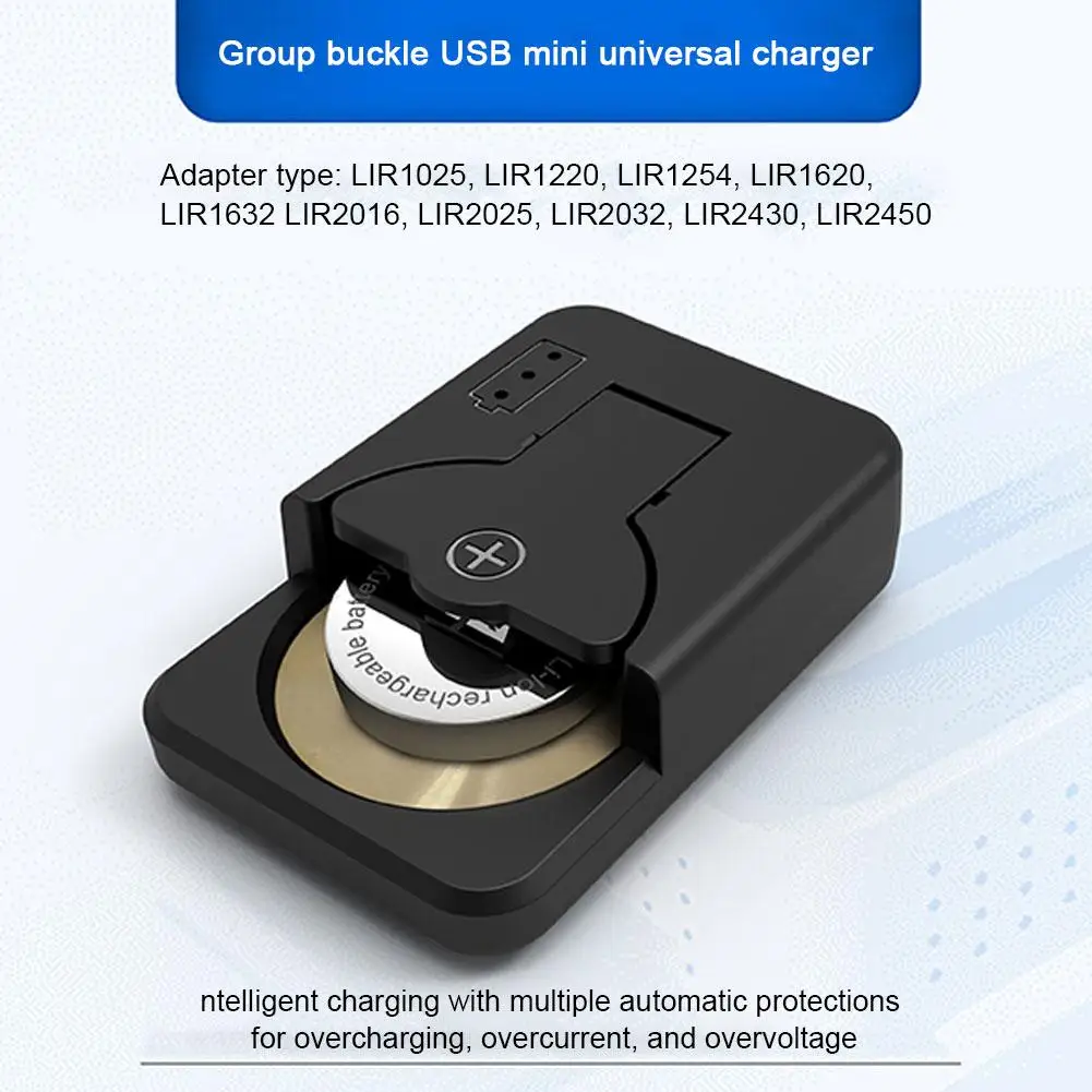 Tragbares Knopfbatterieladegerät, universelles – Bild 2