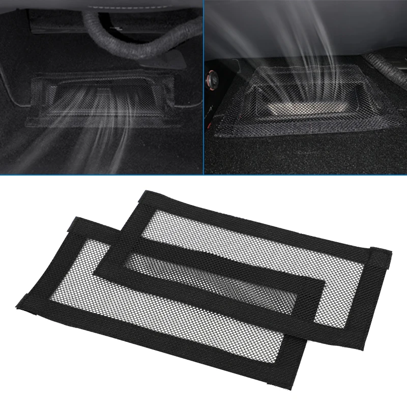 Air Outlet Abdeckung Für Tesla Modell 3Y Unter Sitz Anti-Blocking Staub Schutz Net Auto Styling Innen