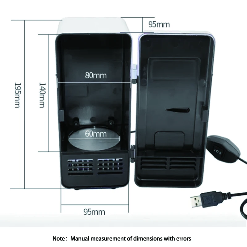 5V Auto USB Mini Auto Kühlschrank tragbare Mini USB Dual Use Haushalt – Bild 3