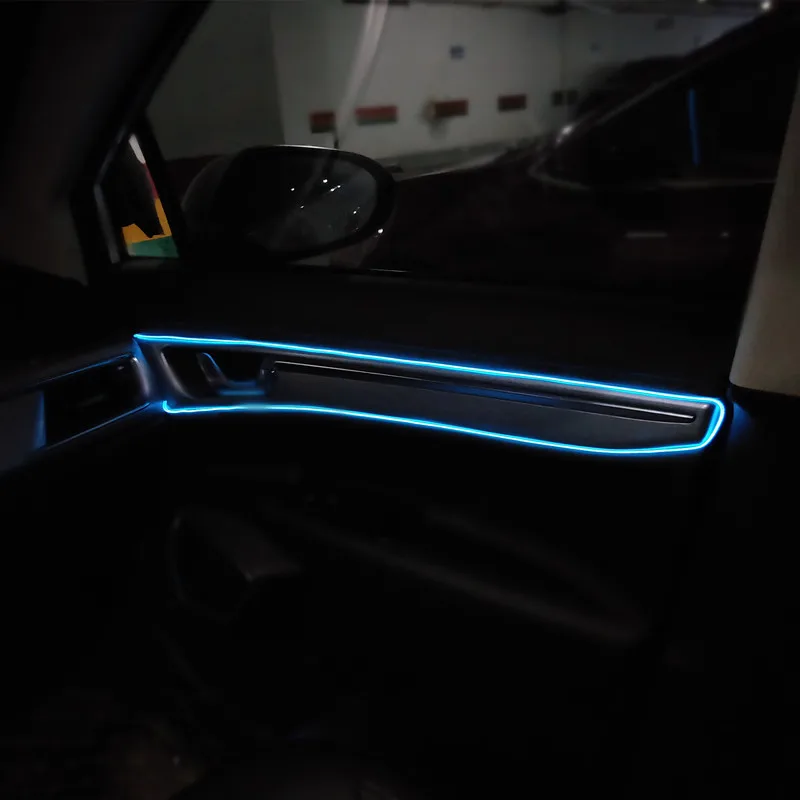 1M/3M/5M Auto Innen Led Dekorative Lampe EL Verdrahtung Neon Streifen – Bild 2
