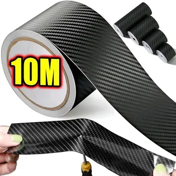 Nano Carbon Faser Auto Aufkleber Paste Schutz Streifen DIY Automotive Schutz Film Auto Durch Sill Seite Anti