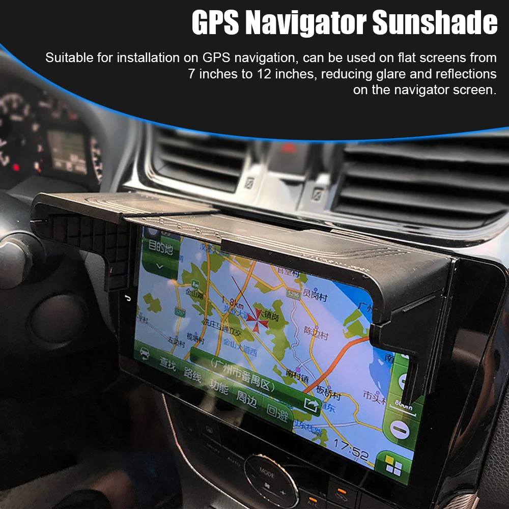 Innen Zubehör 7-12 Zoll Auto GPS Navigation Sonnenschutz Display – Bild 2