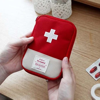 Mini Tragbare Medizin Tasche Reise Erste Hilfe Kit Medizin Tasche Lagerung Tasche Überleben Kit Medizin Box