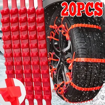 10/20cs Outdoor-Reifenketten für Autos, Winter-Schneeketten, rutschfeste Reifenkabelbinder, Auto-Schneereifen
