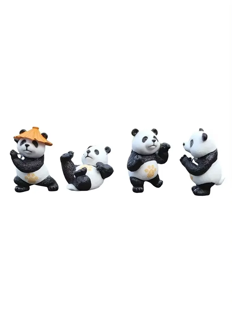 Panda Design Auto Ornamente Auto Center Konsole Ornamente Büro Schreibtisch Ornamente Kleine Auto (4 Stück)