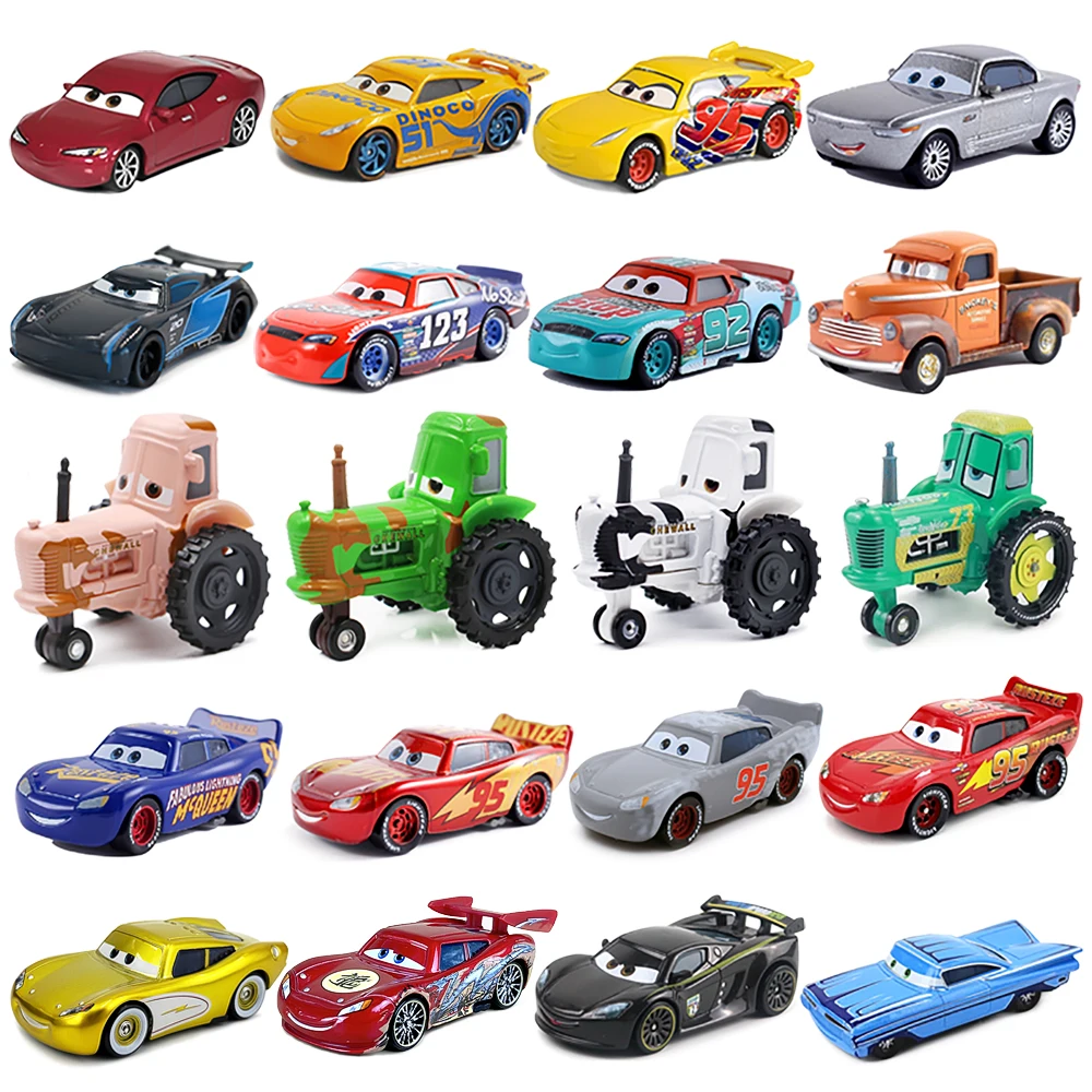 Cars 2 3 Lightning McQueen Cruz Ramires Sterling Ramone Traktoren Legierungsautomodell Kinderauto Spielzeug