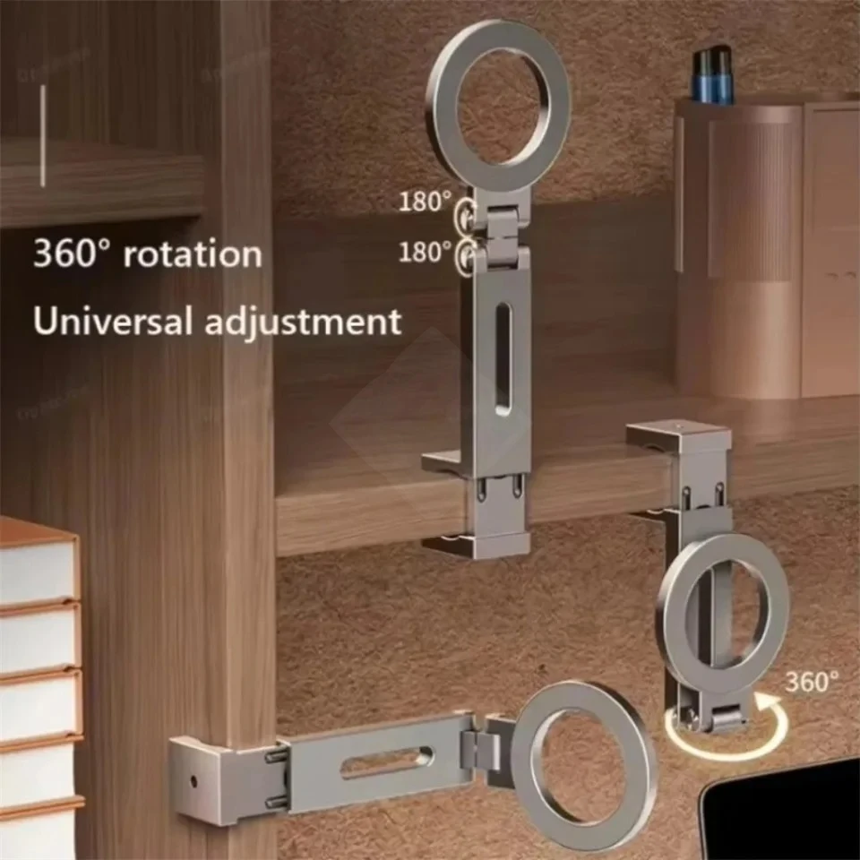 Verstellbarer universeller magnetischer Telefonhalter, Reiseutensilien, flexible Drehung, freihändige