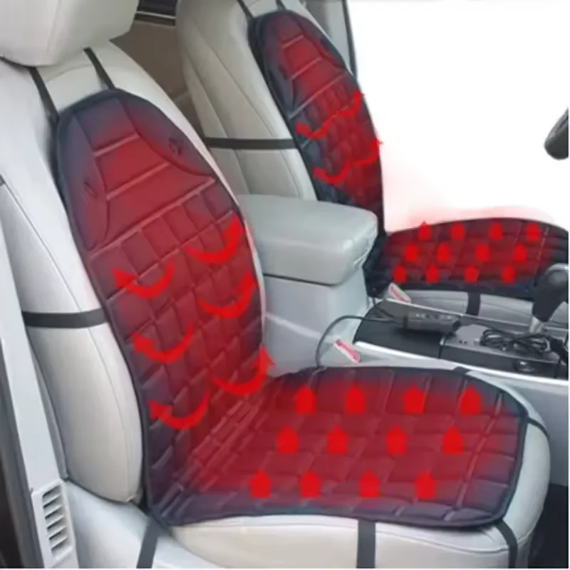 12V Auto-Heizkissen Beheiztes Sitzkissen Heizung Winterwärmer Sitz – Bild 2