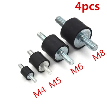 Anti Vibration Silentblock Boot Auto Spule Gummi Halterungen Männliche Werkzeuge M4 M5 M6 M8 Gummi (4 Stück)