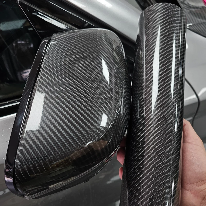 Hochglanz 6D 5D Kohlefaser Schwarz Auto Folierung Wrap Vinyl Car Wrapping Folie Automotive Vinyl für Motorrad