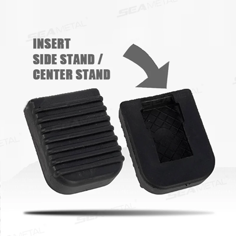 SEAMETAL Motorrad Fußstütze Pad Weiche Gummi Pad Für Roller – Bild 4