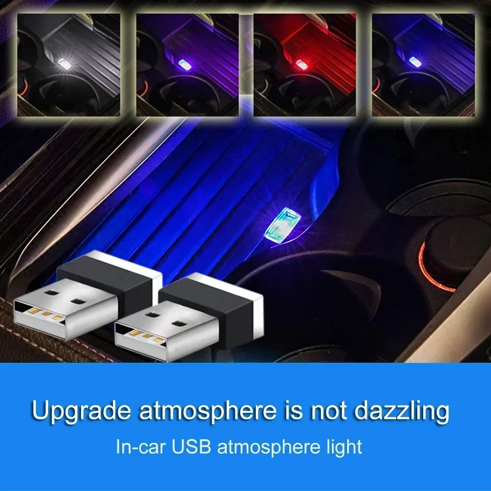 USB Auto Umgebungs LED Licht Tragbare Nacht Dekor Multi-verwenden – Bild 3