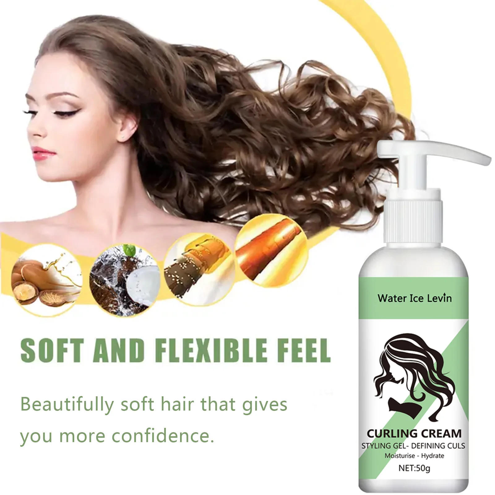 Curly Styling Gel-Lockencreme - Definieren Sie, spenden – Bild 4