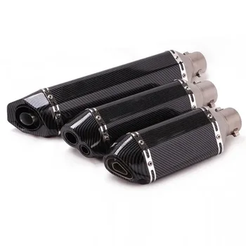 51 mm Universal Motorrad Auspuff Schalldämpfer Edelstahlrohr