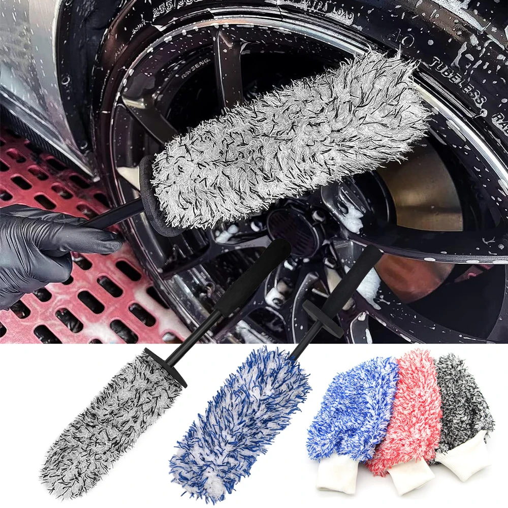 Auto waschanlage Mikro faser räder Bürste rutsch feste ultra weiche Auto-Reinigungs handschuhe Handschuh Auto