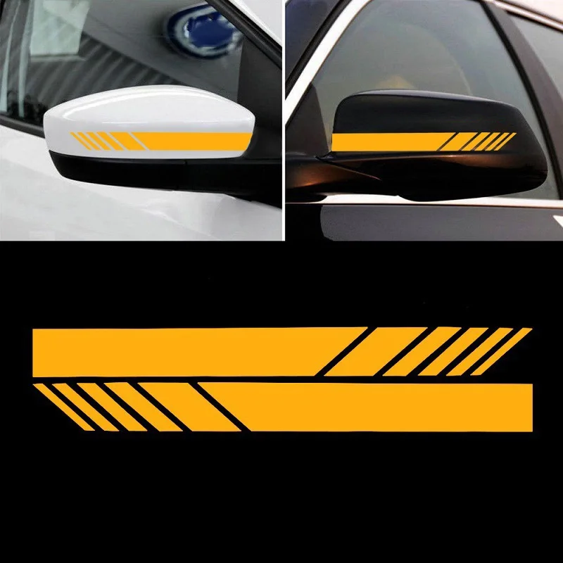 Auto Streifen Aufkleber Rückspiegel Reflektierende Vinyl Aufkleber – Bild 4